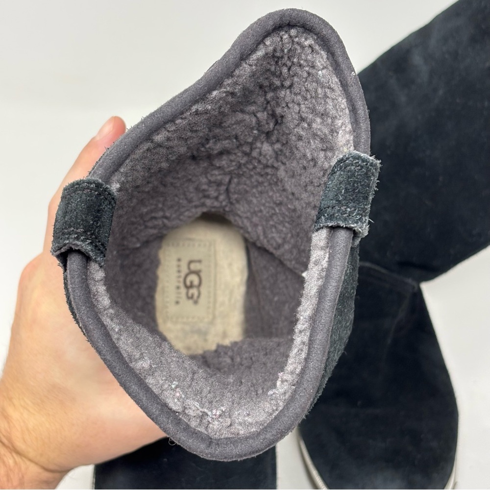UGG Australia Callie Black Suede Boots Size 6 - Picture 8 of 13